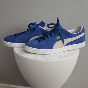 Blue Suede Puma Sneakers